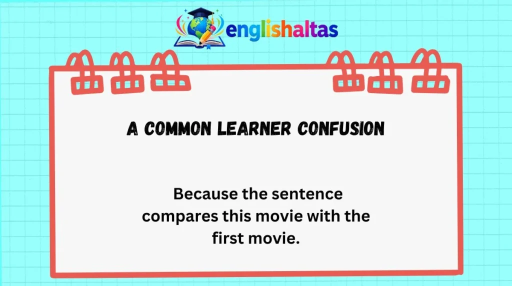 A Common Learner Confusion