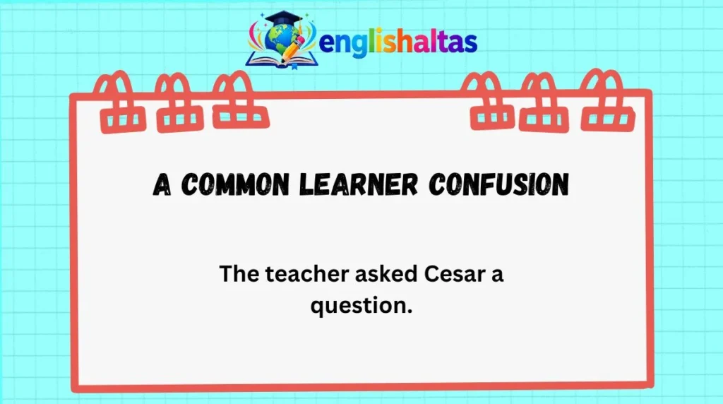 A Common Learner Confusion