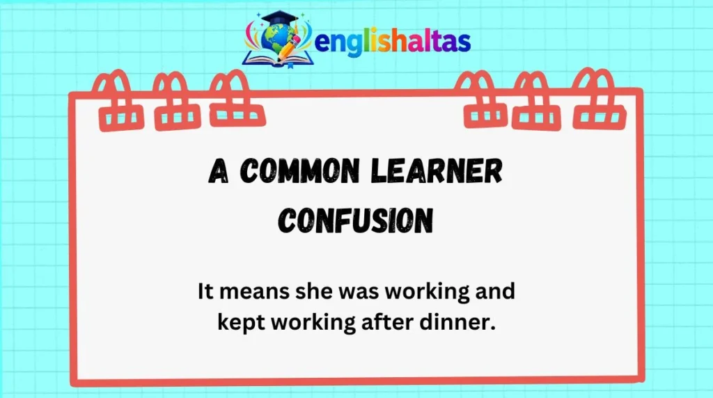 A common learner confusion