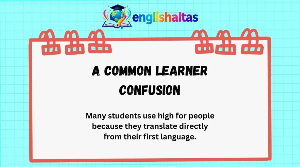 A common learner confusion