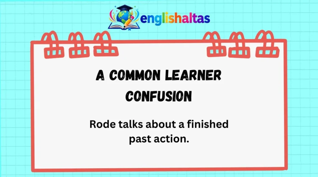 A common learner confusion