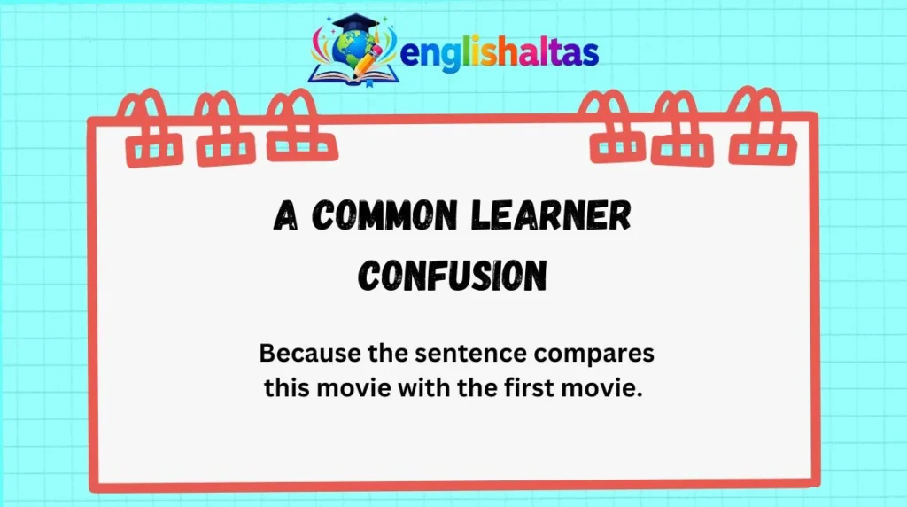 A Common Learner Confusion