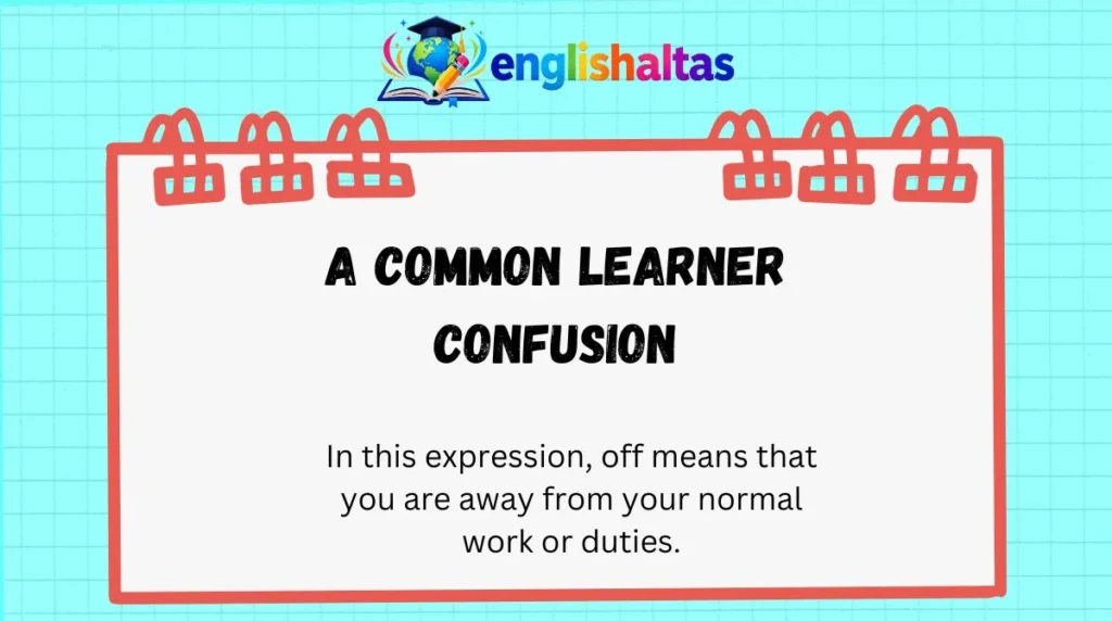 A common learner confusion
