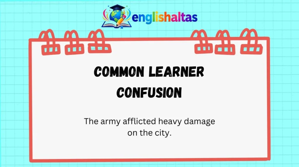 Common learner confusion