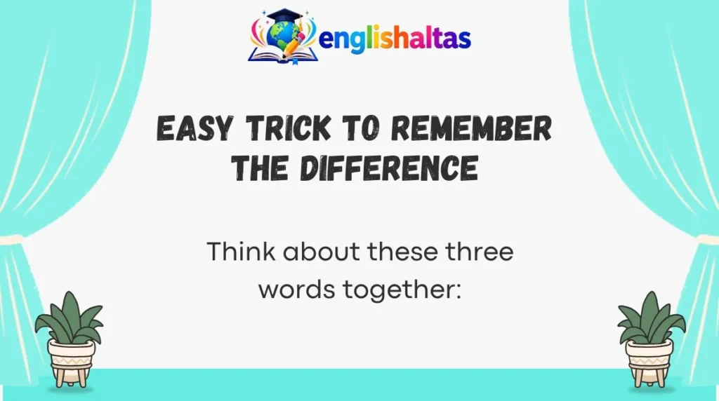 Easy Trick to Remember the Difference