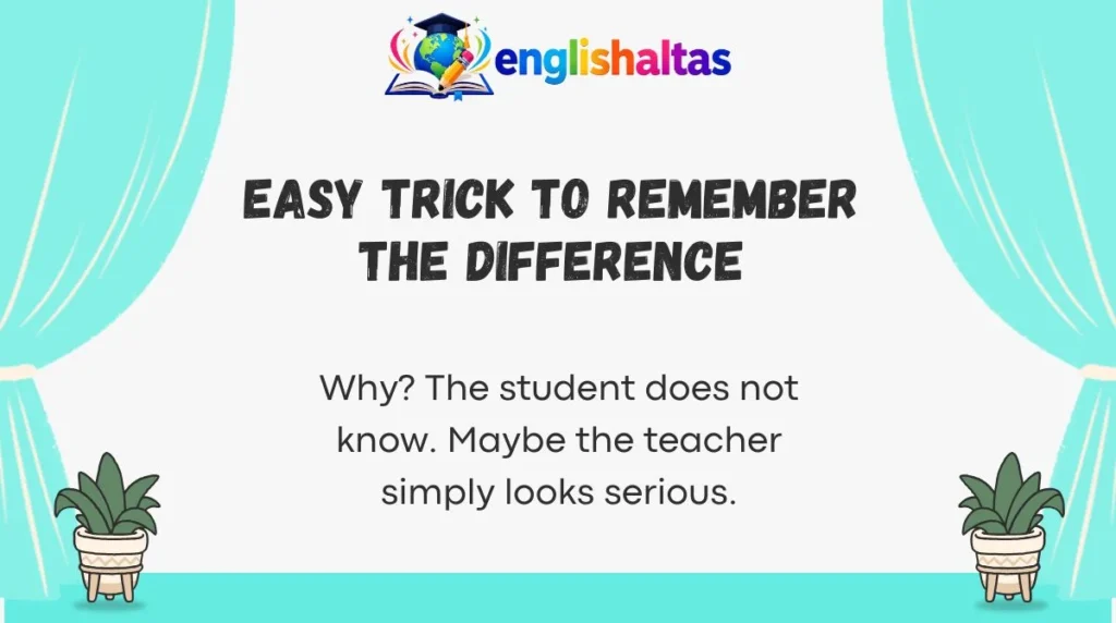 Easy Trick to Remember the Difference