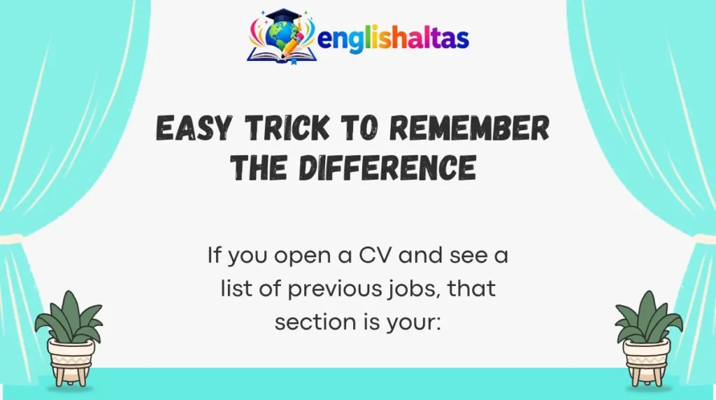 Easy Trick to Remember the Difference