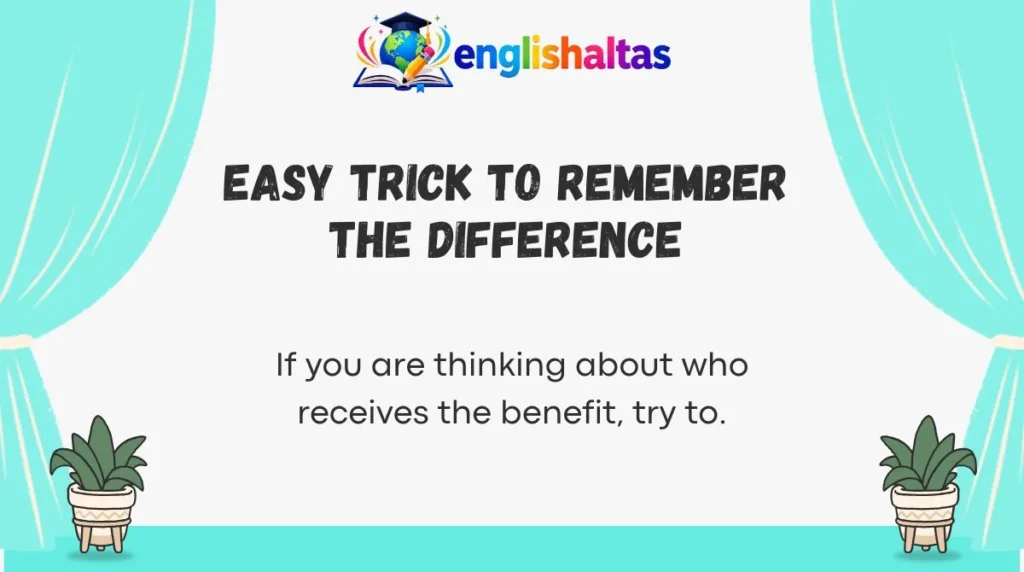 Easy Trick to Remember the Difference