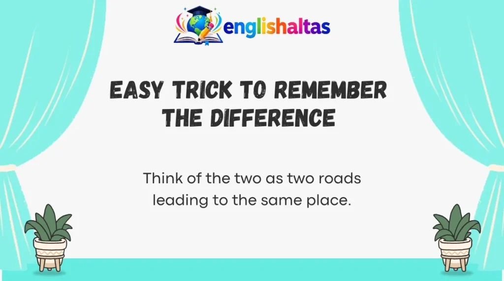 Easy Trick to Remember the Difference