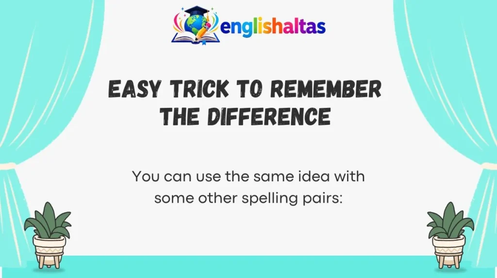 Easy Trick to Remember the Difference