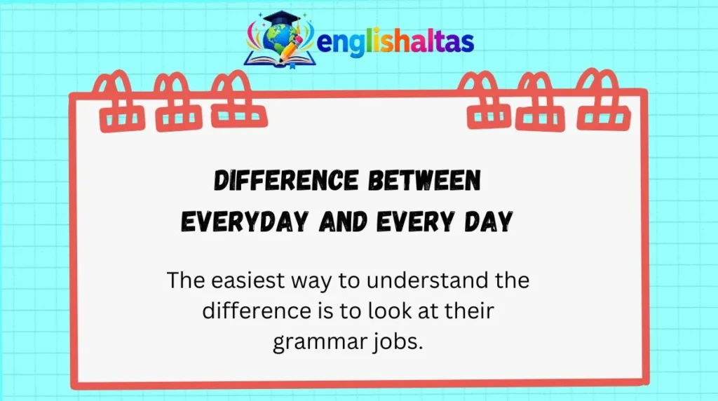 Difference Between Everyday and Every Day