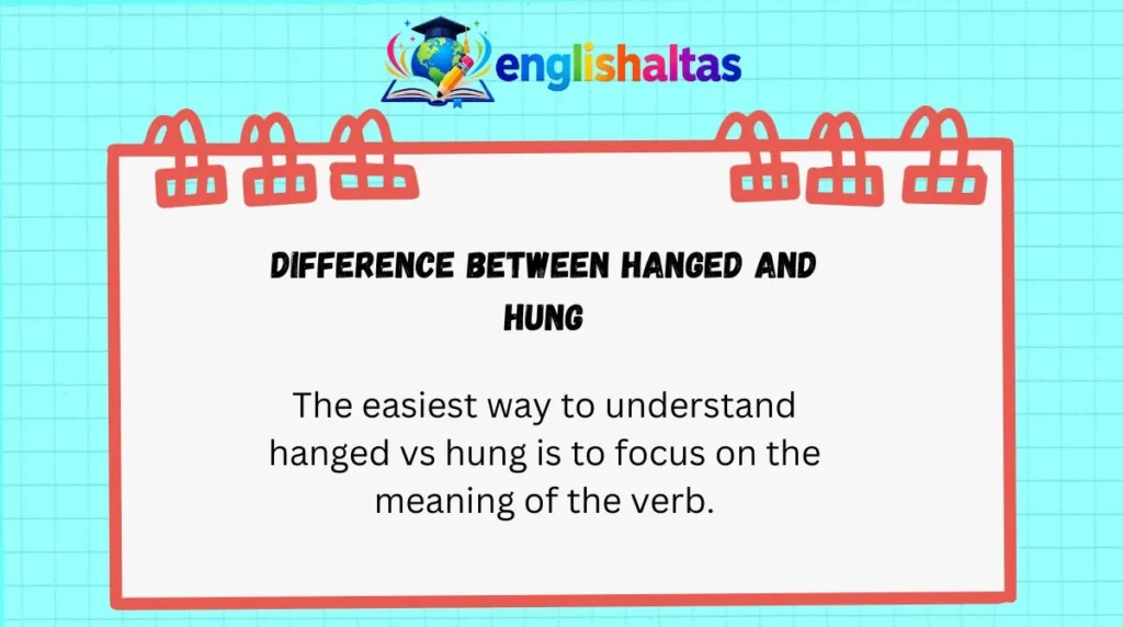 Difference Between Hanged and Hung