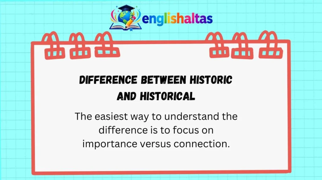 Difference Between Historic and Historical