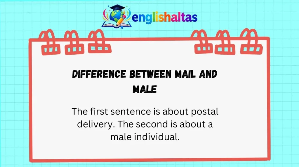Difference Between Mail and Male