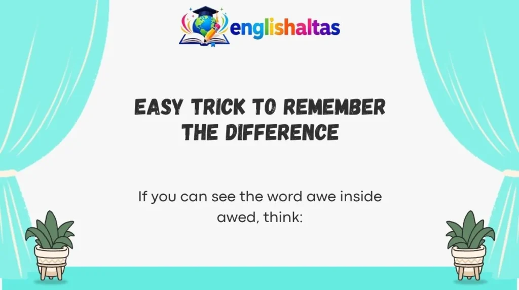 Easy Trick to Remember the Difference