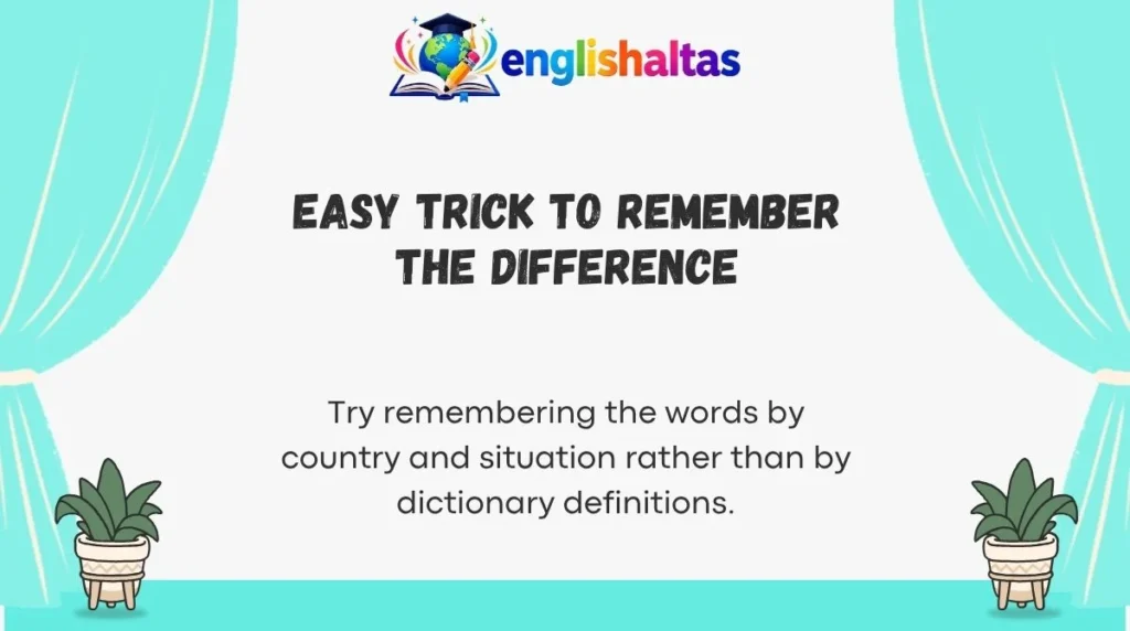 Easy Trick to Remember the Difference