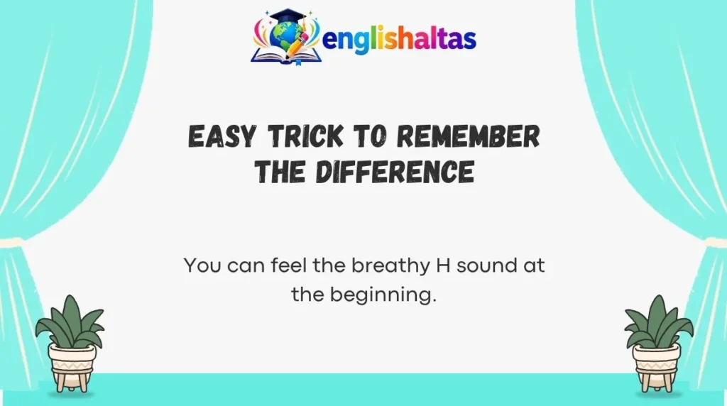 Easy Trick to Remember the Difference